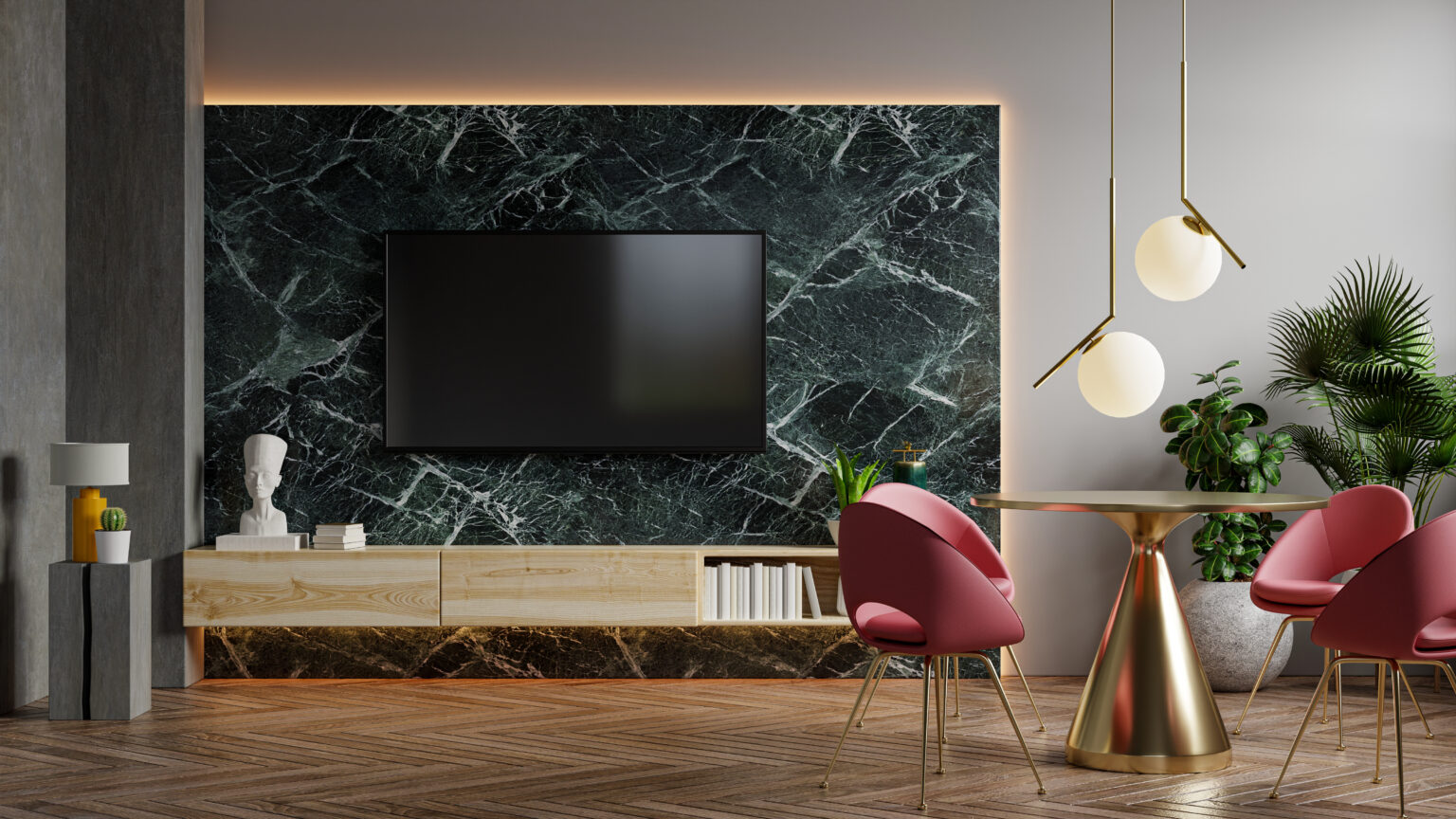 Hiasan Dinding Ruang Tamu Minimalis Modern Terbaru - Mevvah Luxury Wall ...