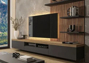 Read more about the article Mevvah Jual Wall Panel Ruang TV Murah Super Elegan