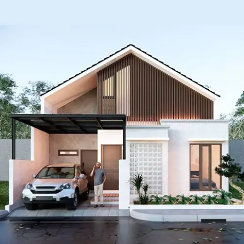 Desain Teras rumah subsidi