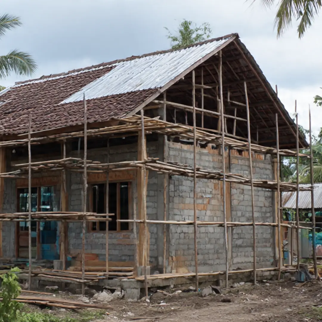 proses bangun rumah 50 juta di kampung