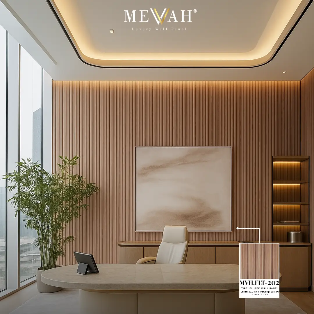 wall panel fluted wpc motif kayu