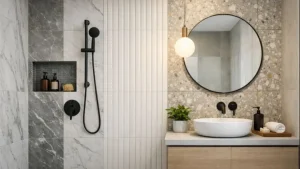 Read more about the article Inspirasi 2026! Ini Model Keramik Dinding Kamar Mandi Modern Terbaru