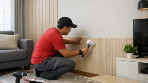 Read more about the article Ini Cara Pasang PVC Ruang Tamu dengan Mudah dan Rapi