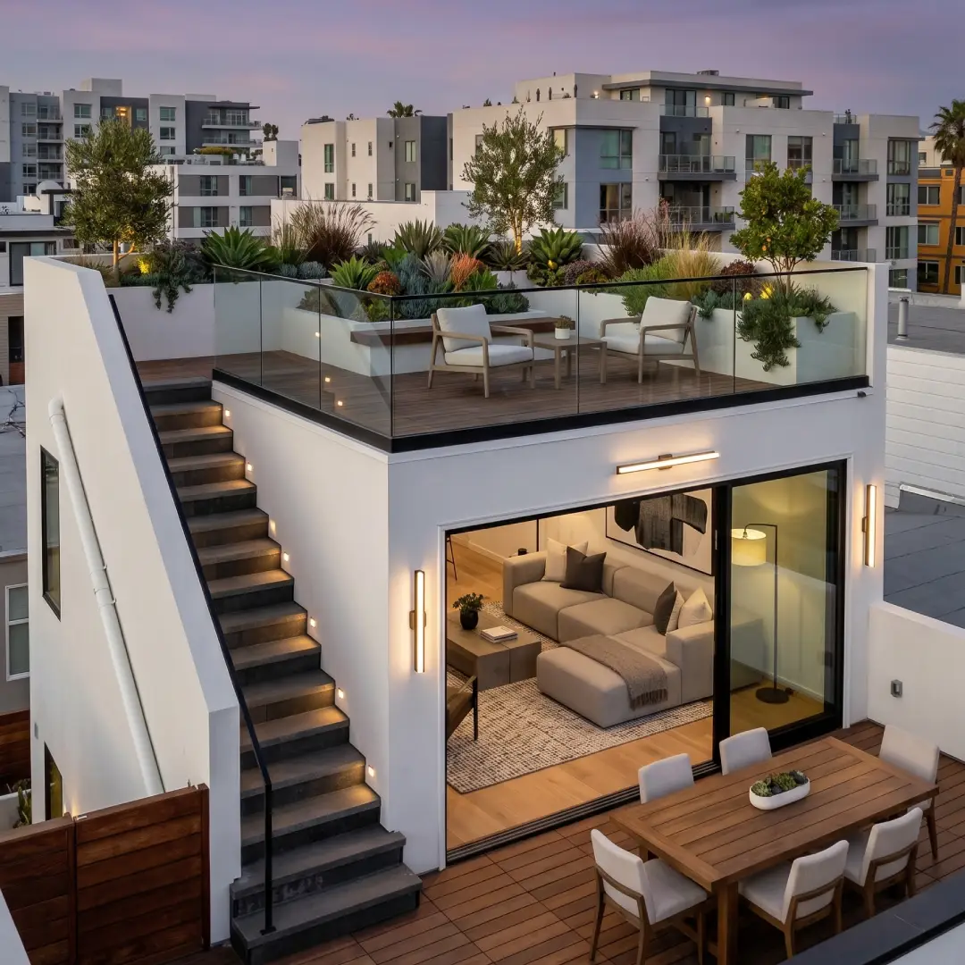 Model Rooftop Dua Lantai Modern