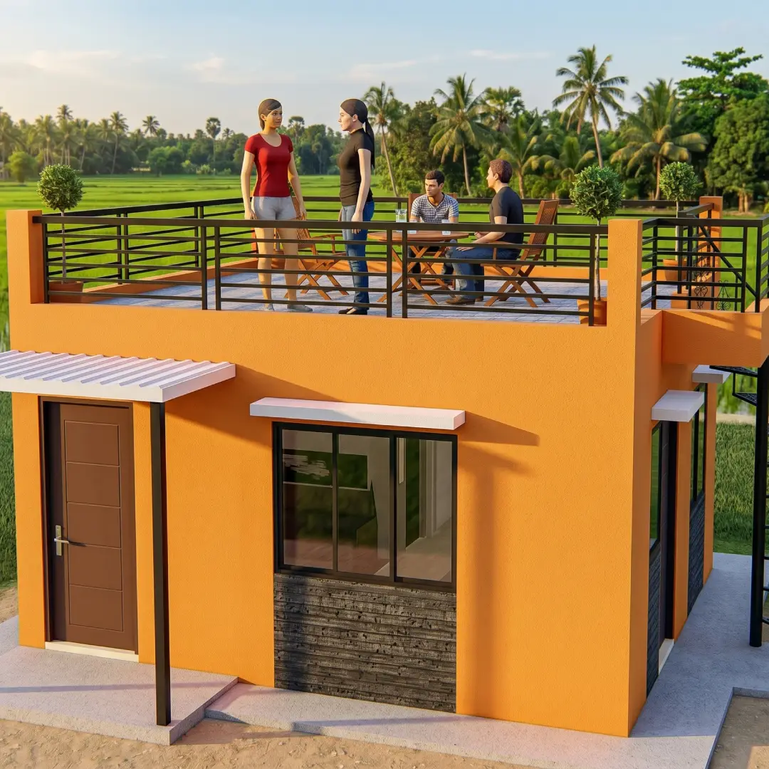 Rumah dengan Full Rooftop Dibagian Atasnya