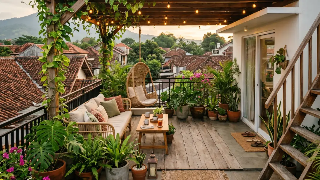You are currently viewing 3 Ide Desain Teras Rooftop Rumah Kecil yang Cantik nan Estetik