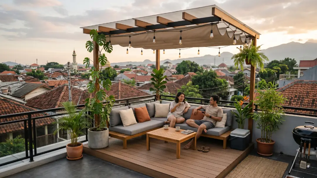 You are currently viewing Terbaik! Ini Rooftop Rumah Sederhana untuk Santai Bareng Keluarga