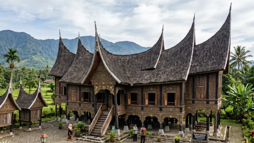 You are currently viewing Rumah Adat Sumatera Barat: Ikon Kebanggaan Masyarakat Minangkabau