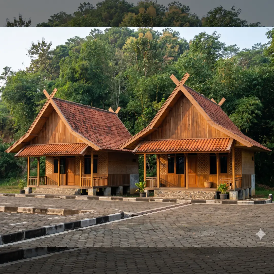 Rumah Adat Jawa Barat Julang Ngapak