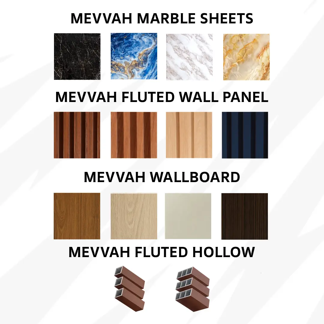 wall panel PVC WPC Hollow series dari mevvah