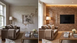 Read more about the article PRAKTIS! Pakai PVC Marble Sheet untuk Menutup Tembok Rusak Merk MEVVAH