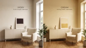 Read more about the article Jangan Asal Pilih Warna! Pahami Perbedaan Warna Cream dan Ivory