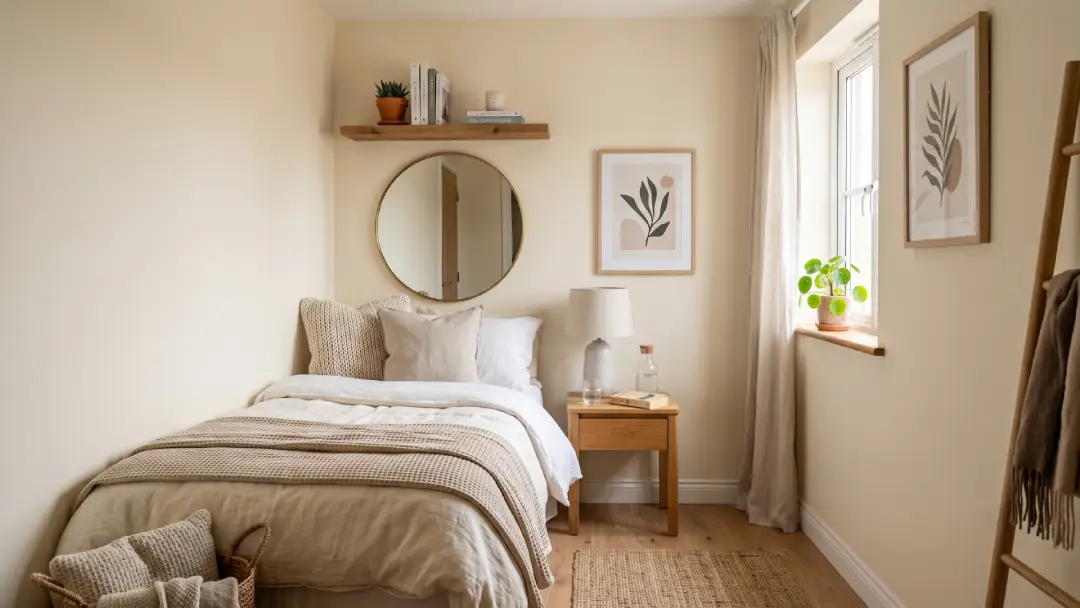 You are currently viewing Nyaman Banget! Cek Inspirasi Kamar Tidur Warna Cream Polos Ini