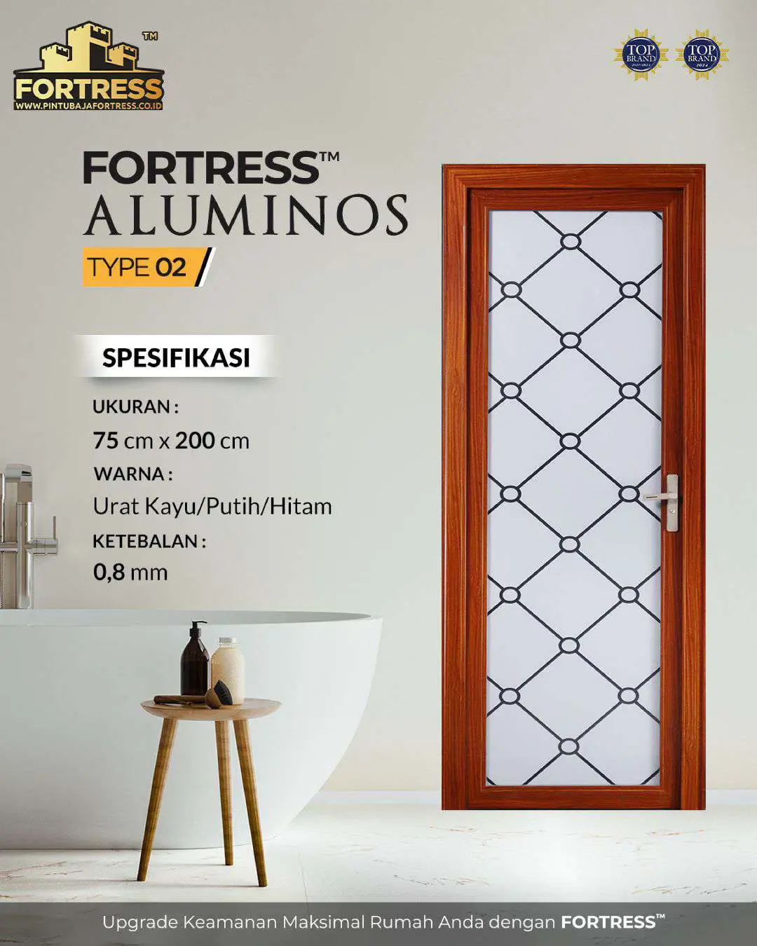 FORTRESS Aluminos Type 2 Coklat