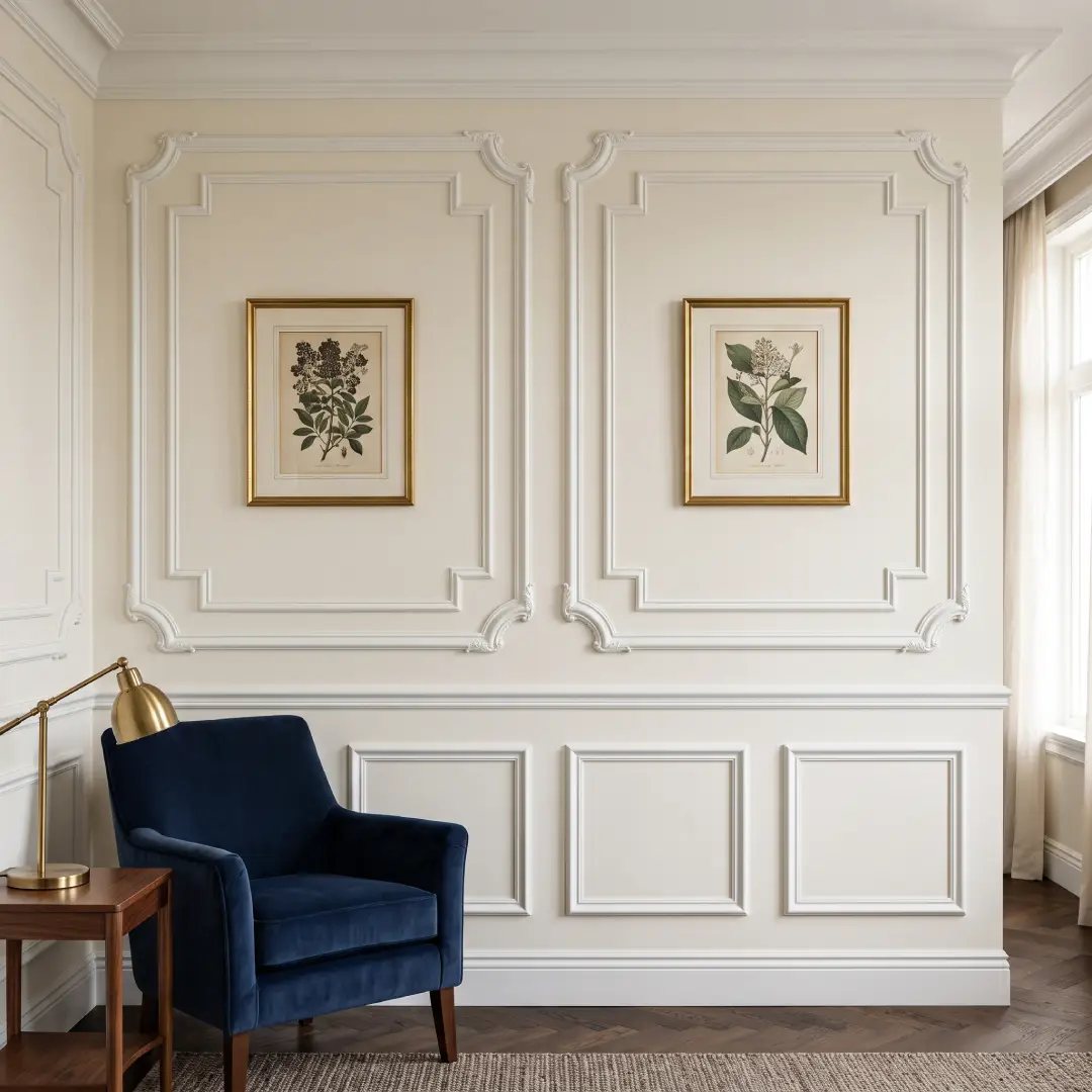 Interior dengan Wall Moulding Gypsum