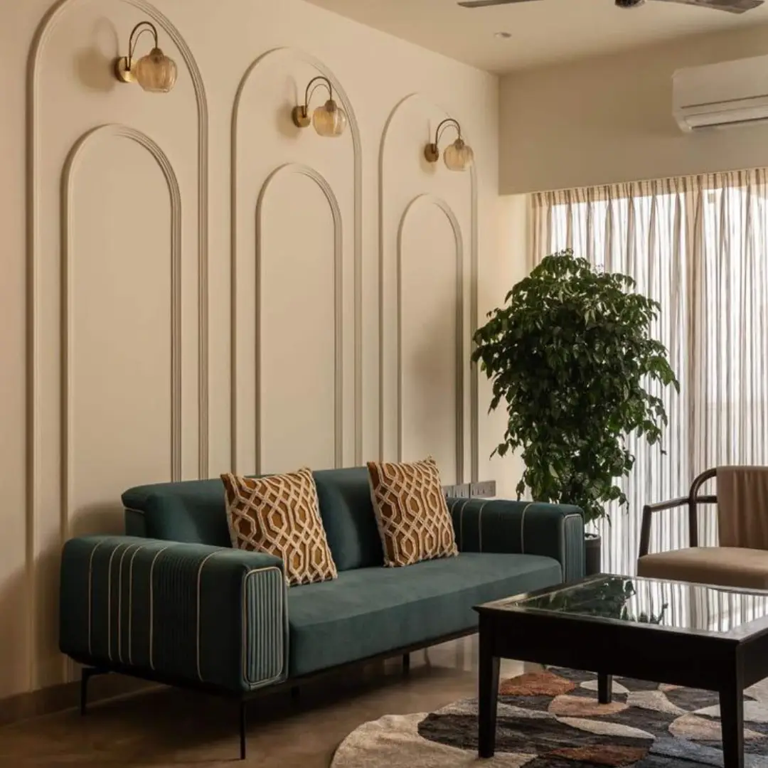 Model Wall Moulding Persegi Panjang Melengkung