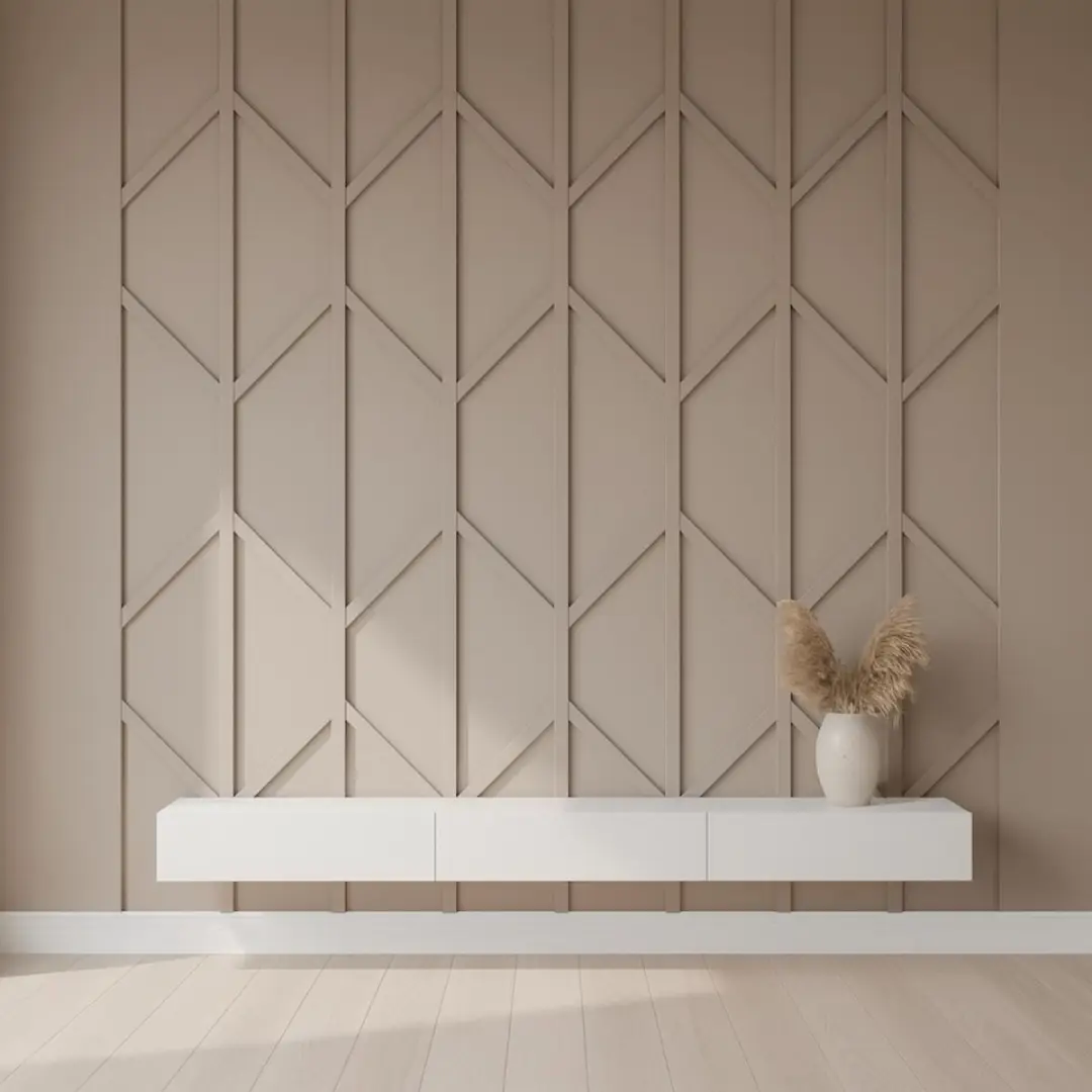 Wall Moulding Motif Berlian Minimalis