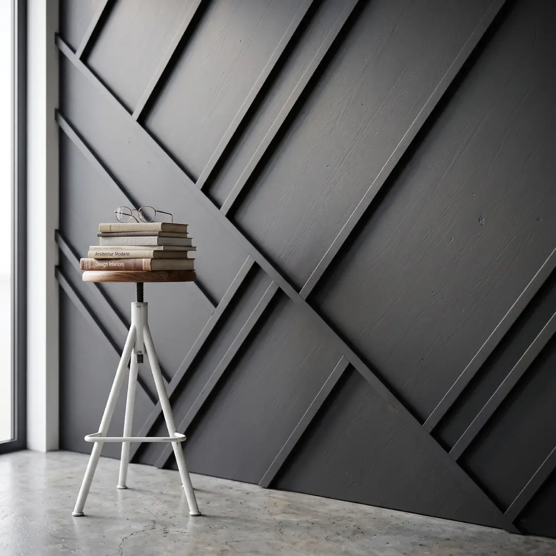 Wall Moulding Motif Diagonal Geometris