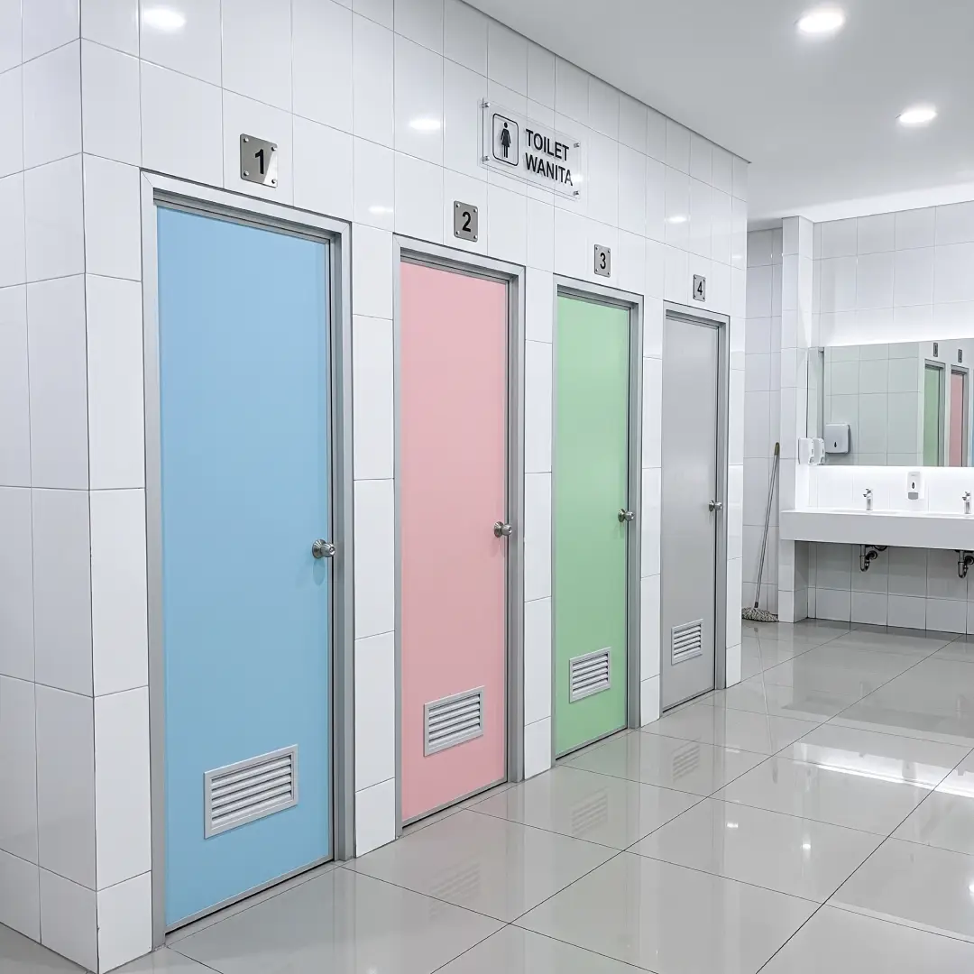 kamar mandi dengan pintu pvc