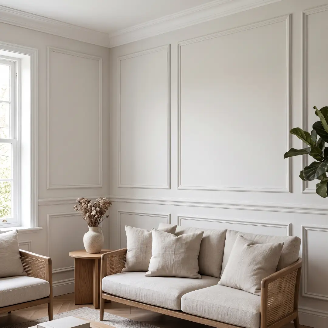 wall moulding ruang tamu