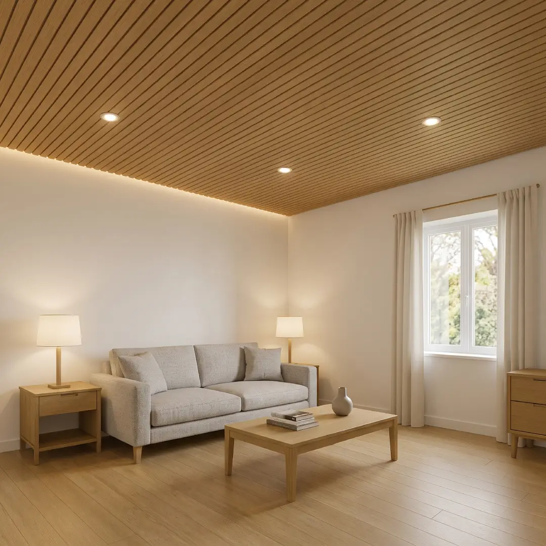Plafon PVC Motif Kayu Natural