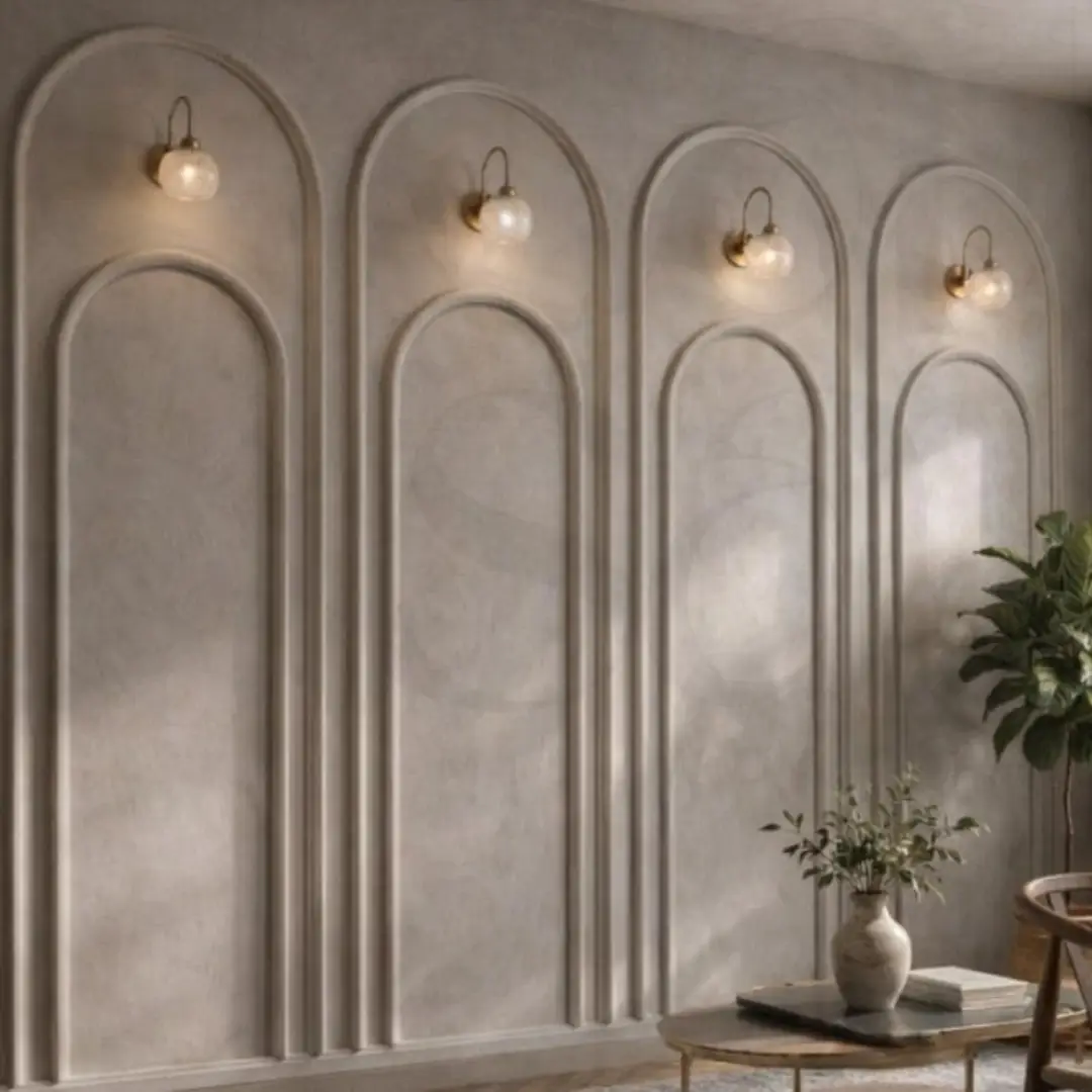 Wall Moulding Arch Klasik dengan Sentuhan Luxury