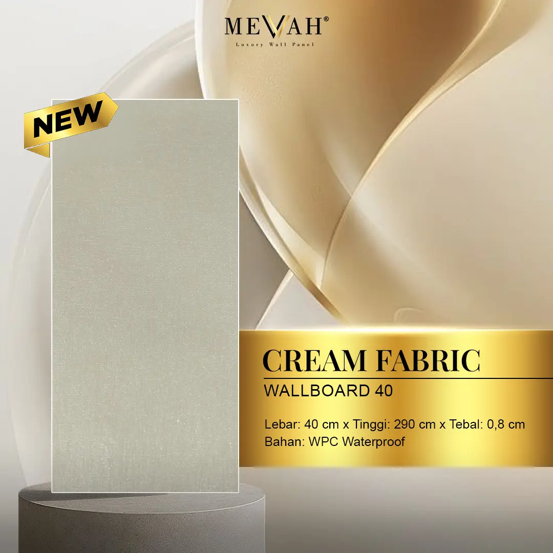 wallboard merk mevvah cream fabric