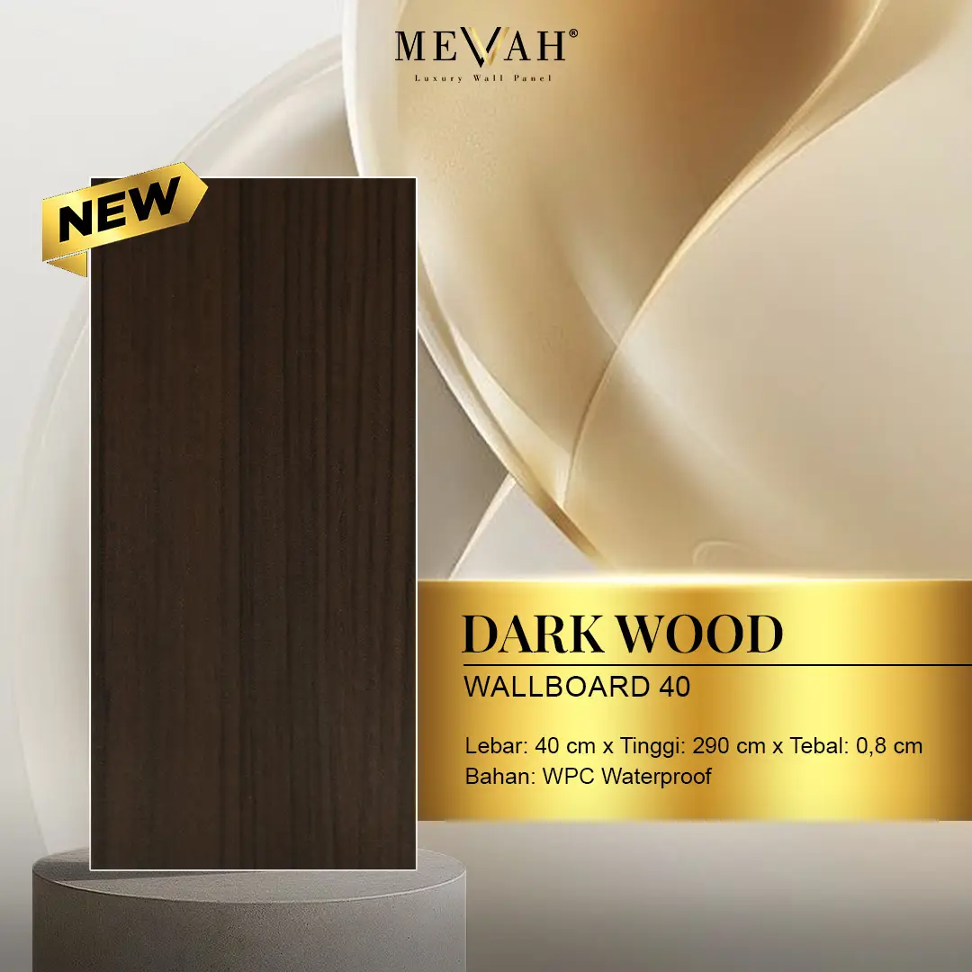 wallboard merk mevvah dark wood