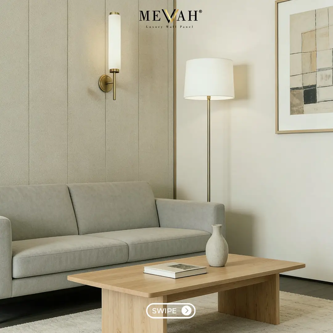 wallboard mevvah warna cream fabric