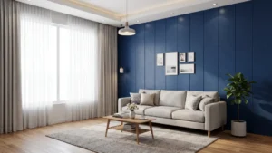 Read more about the article Ubah Suasana Ruangan! Inspirasi Model Wallboard PVC Biru yang Estetik